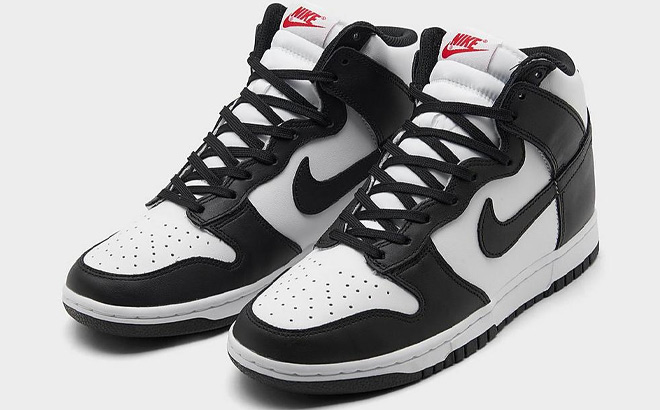 Nike Dunk High Retro Casual Shoes in White and Black Color