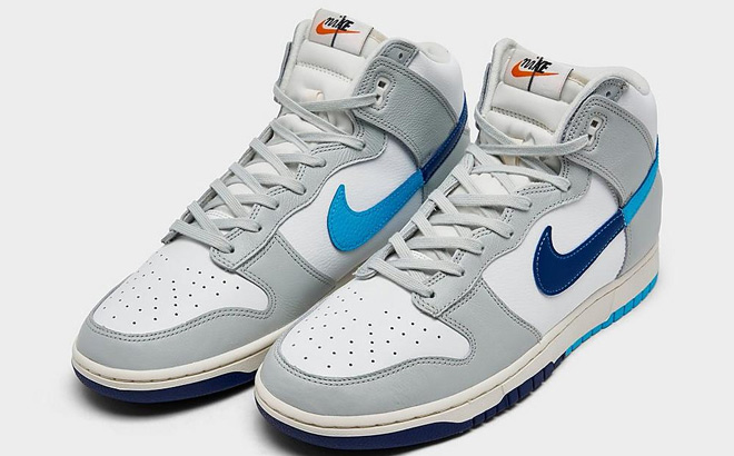 Nike Dunk High Retro SE Split Casual Shoes in Blue Color