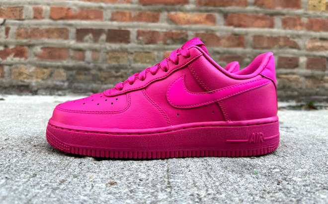 Nike Womens Air Force 1 07 Shoes in Hot Pink