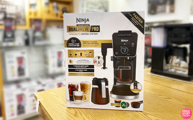Ninja DualBrew Pro 12 Cup Coffee System on the Table
