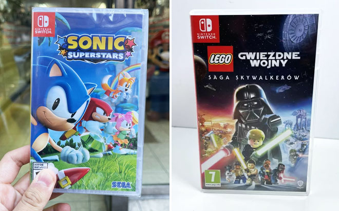 Nintendo Switch Sonic Superstars and LEGO Star Wars The Skywalker Saga Games