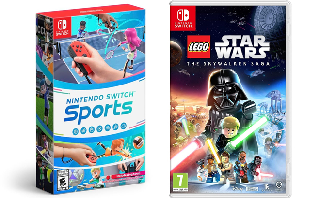 Nintendo Switch Sports and Lego Star Wars The Skywalker Saga