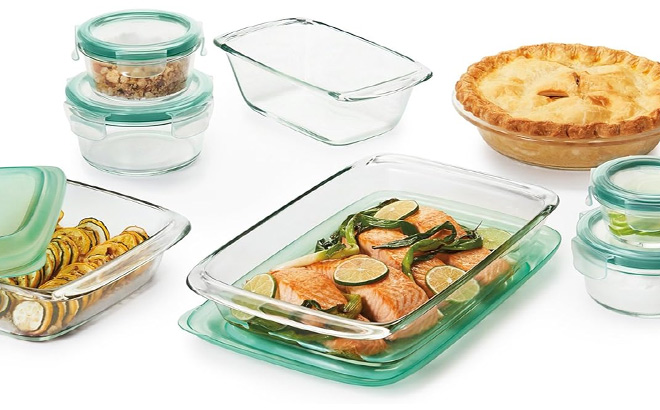 OXO 14 Piece Glass Bake Serve Store Set OXO 14 Piece Glass Bake Serve Store Set