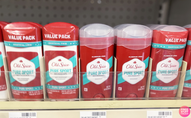Old Spice Pure Sport Deodorant on Rack