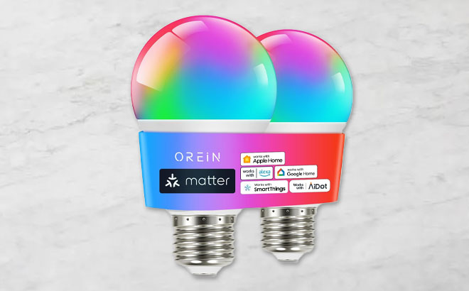 Orein Matter Smart Light Bulb 2 Pack