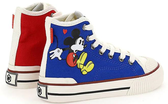 Pair of Master of Arts Mickey High Top Sneakers Pair of Master of Arts Mickey High Top Sneakers