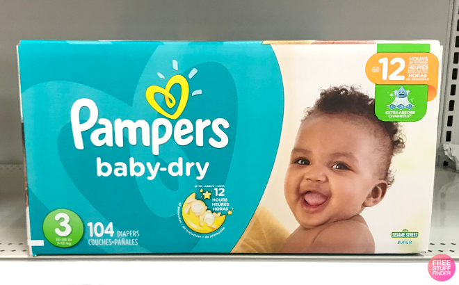 Pampers size 3 online 104 count