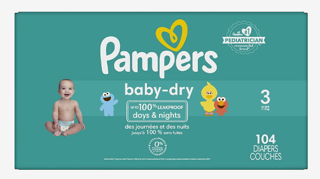 Pampers Baby Dry Diapers Size Three