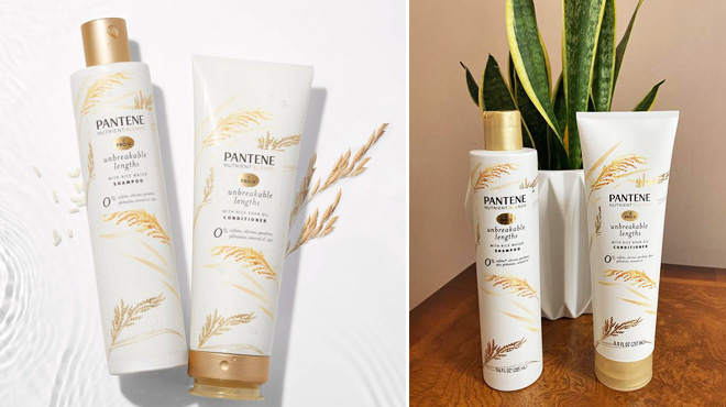 Pantene Nutrient Blends Shampoo Conditioner with Rice Bran Oil