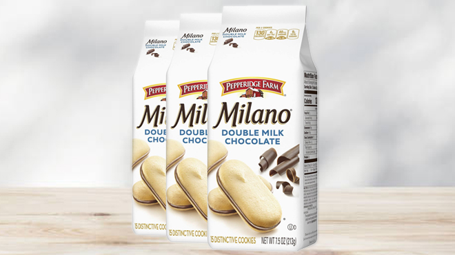 Pepperidge Farm Milano Cookies Double Milk Chocolate 3 Pack
