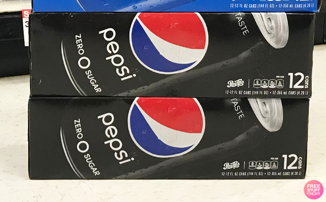 Pepsi Zero Sugar Soda 12 Pack