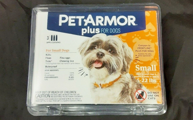 PetArmor Plus Dogs Flea and Tick Prevention Treatment for Small Dogs