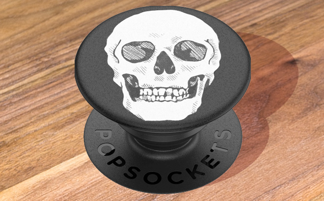 PopSockets PopGrip Cell Phone Grip Stand Shaky Bones White