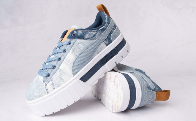Puma Mayze Denim Platform Shoes