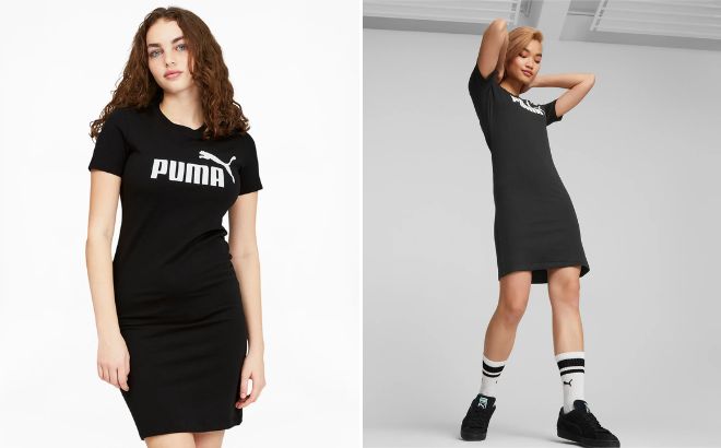 Puma Womens Essentials Slim Fit Tee Dress