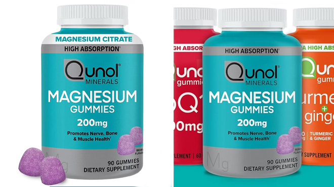Qunol Magnesium Gummies 90 Count