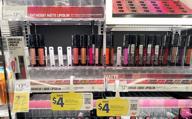 Revlon Makeup Shelf at Walgreens
