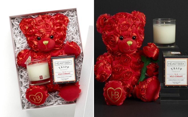 Romantic At Heart Teddy Bear with Candle