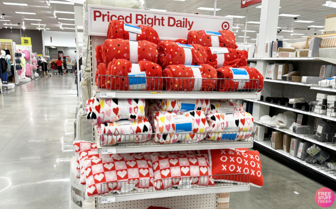 Room Essentials Valentines Day Blankets and Pillows at Target
