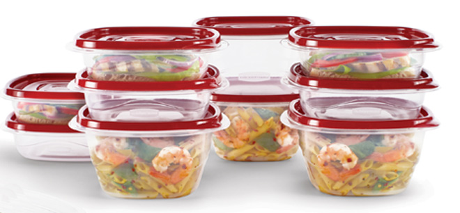 Rubbermaid TakeAlongs 20 Piece Food Storage Container Set