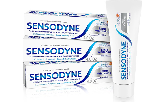 Sensodyne Extra Whitening Sensitive Teeth Toothpaste 3 Pack