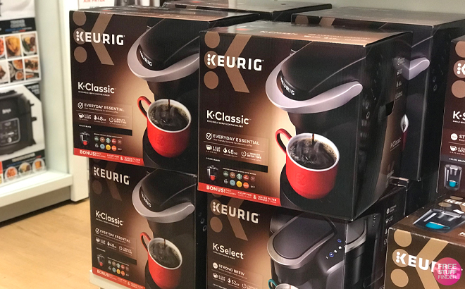 Several Boxes of Keurig K Classic Coffee Maker