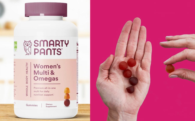 SmartyPants 180 Count Womens Multivitamin Omega Gummies