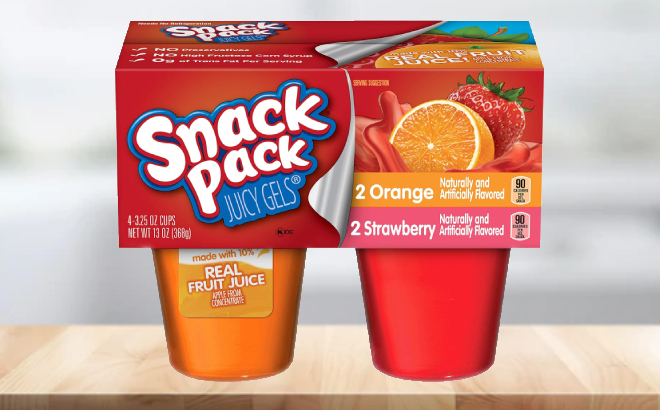 Snack Pack Juicy Gels Cups 4 Pack