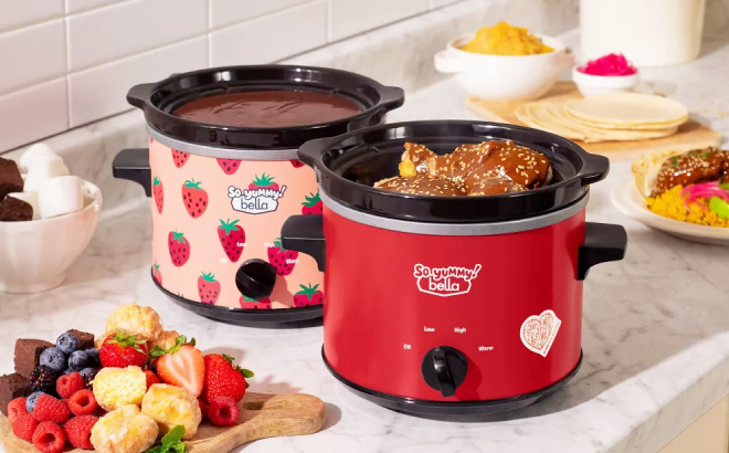 So Yummy by Bella 2 Quart Twin Set Slow Cooker