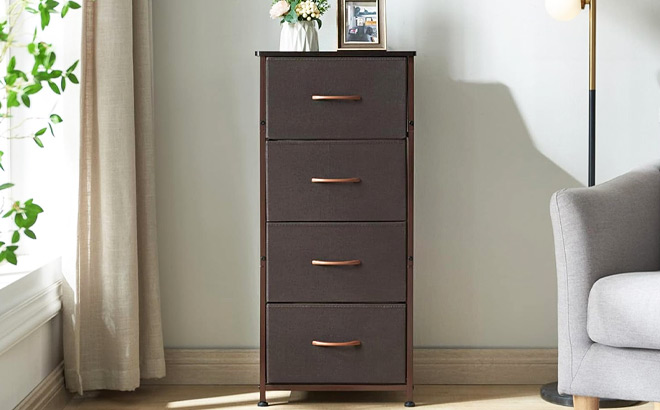 Somdot Tall 4 Drawers Dresser Somdot Tall 4 Drawers Dresser
