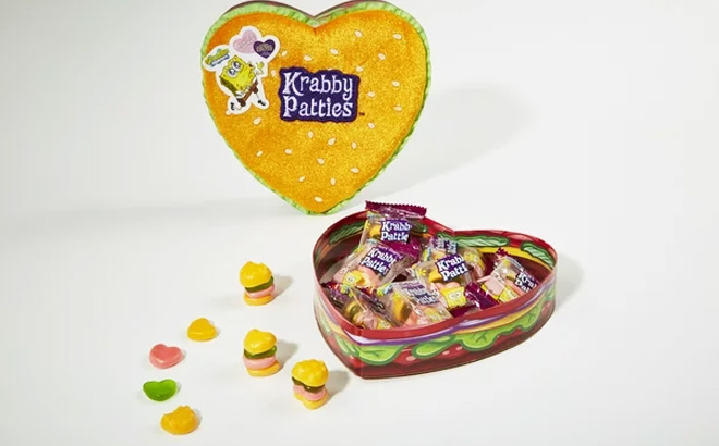 SpongeBob SquarePants Krabby Patties Gummy Heart Box 