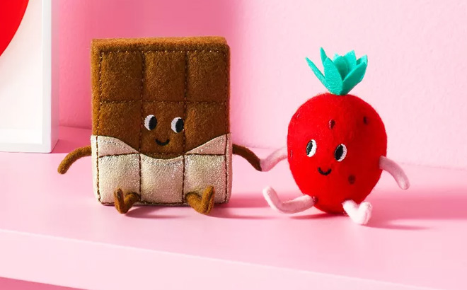 Spritz Valentine Felt Decor Duo Chocolate Strawberry