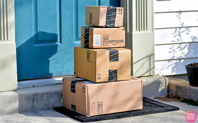 Stacked Amazon Boxes