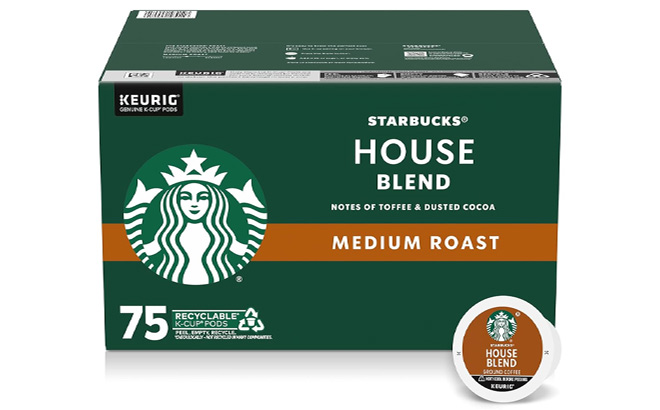 Starbucks 75 Coffee Pods in House Blend Flavor