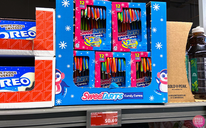 SweeTarts Candy Canes in shelf