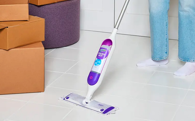 Swiffer PowerMop Multi Surface Mop Kit for Floor Cleaning