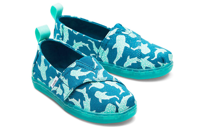 TOMS Toddler Tiny Alpargata Starry Whale Sharks Shoes