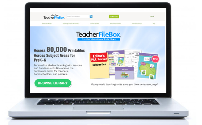 TeacherFileBox on Lap Top 1