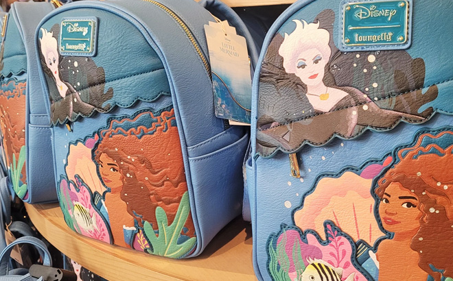 The Little Mermaid Loungefly Mini Backpacks