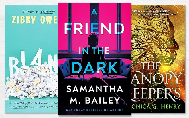 Three Ebooks with Titles A Friend in the Dark The Canopy Keepers and Blank