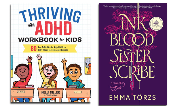 Thriving with ADHD Workbook for Kids and Ink Blood Sister Scribe
