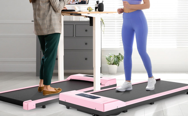 Tikmboex Under Desk Treadmill with LED Display Wireless Remote Control 1