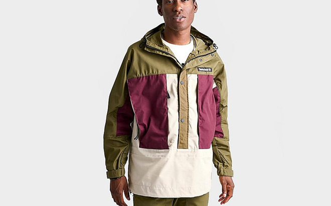 Timberland Mens Water Repellent Anorak Jacket Timberland Mens Water Repellent Anorak Jacket