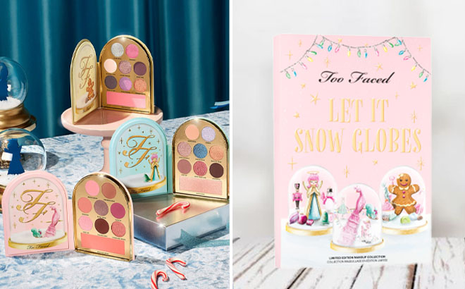 Too Faced Let It Snow Globes Makeup Collection