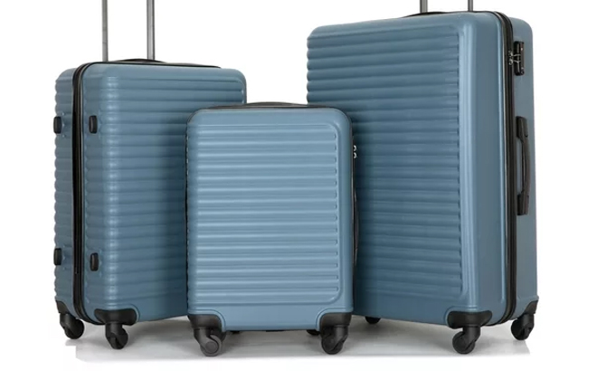 Travelhouse 3 Piece Hardside Luggage Set in Blue