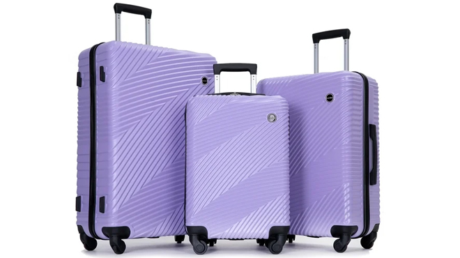 Tripcomp Luggage 3 Piece Set Suitcase Set with Spinner Wheels