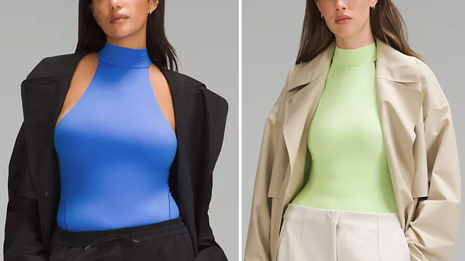 Two Colors of Lululemon Sleeveless Bodysuit