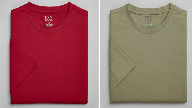 Two Different Colors of Jos A Bank Tshirts