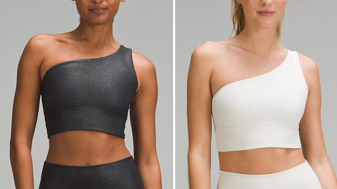 Two Different Colors of Lululemon Asymmetrical Ribbed Bra