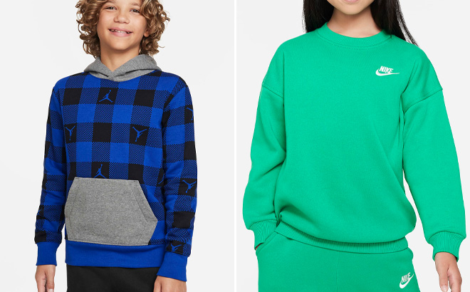 Two Nike Kids Hoodies Two Nike Kids Hoodies
